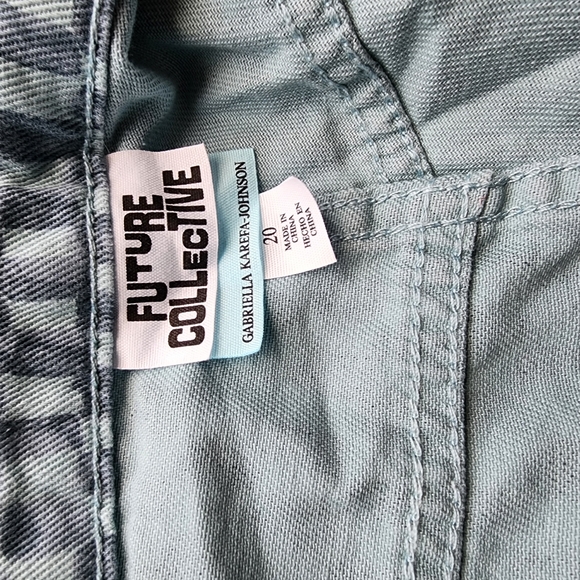 Future Collective Checkered Jeans size 20 - Picture 3 of 4